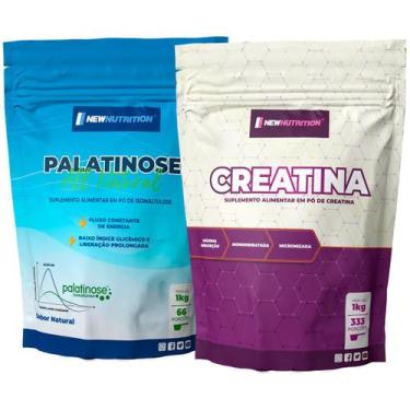 Imagem de Combo Palatinose All Natural 1Kg Natural + Creatina Micronizada 1Kg NE