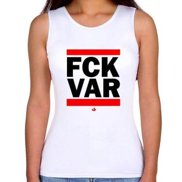 Imagem de Regata Feminina F*CK VAR - Foca na Moda, Branco, GG
