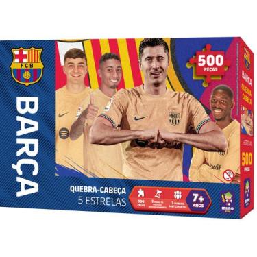 Imagem de Quebra Cabeça Colecionavel Barça - 5 Estrelas 500 peças - TCS