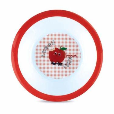 Imagem de Prato Pratinho Refeição Papinha Raso Infantil para Bebês Pode Micro-On