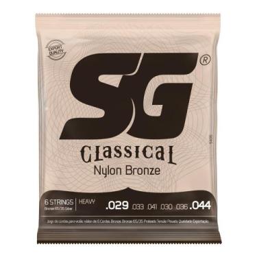 Imagem de Encordoamento para Violão Nylon SG Strings 65/35 Tensão Alta