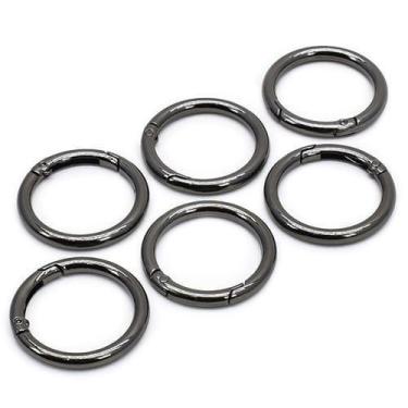 Imagem de Argola Articulada Círculo 32mm - 6 Unidades, PRETO