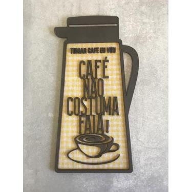 Imagem de Plaquinha Café não costuma faiá - Soletrando Oficial 