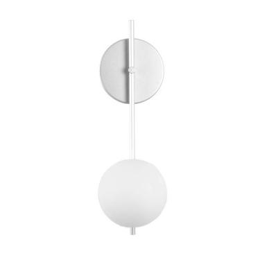 Imagem de Arandela Luminária Comet Globo 12 cm Moderno Prata 006 - BF Decor