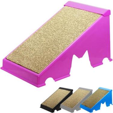 Imagem de Arranhador Gato Rampa Plástica Interativo Anti Estresse Evita Arranhar