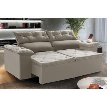 Imagem de Sofá Compact 2,00 cm Retrátil e Reclinável com molas - Sofá na Web, Ca