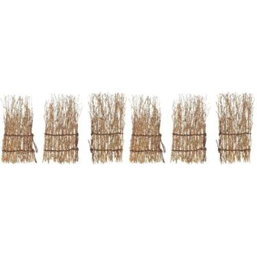 Imagem de Zerodeko 6 peças de decoração de cerca de bambu de sushi japonês, mini cerca, prato de servir de sashimi, decoração de bandeja japonesa, ornamentos para decoração de mesa de restaurante