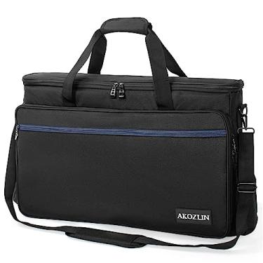 Imagem de AKOZLIN Bolsa de ombro acolchoada para controle de viagem 58 cm × 9 cm × 35 cm × 35 cm adequada para Pioneer DDJ SR SR2 RR Denon MC4000 Numark NVII