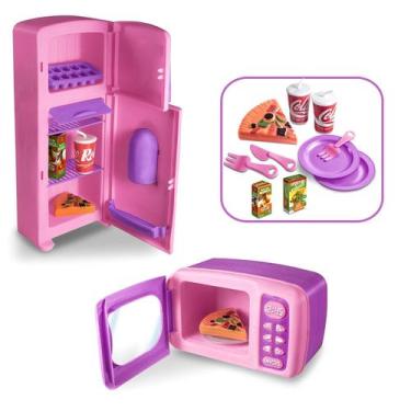 Imagem de Microondas E Geladeira Infantil Kitchen Show - Zuca Toys