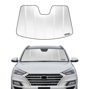 Imagem de Pigenius Para-brisa para Hyundai Tucson 2019-2021. Película de alumínio refletiva de atualização de 2024 para proteção interna máxima