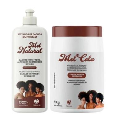 Imagem de Kit Mel Cola 1kg + Ativador Mel Natural 500ml - Trihair