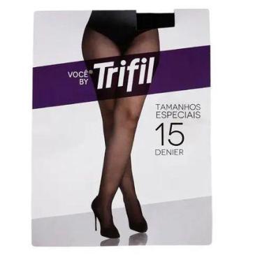 Imagem de Meia calça fio 15 trifil tamanho plus especial 6395, Natural claro, EG