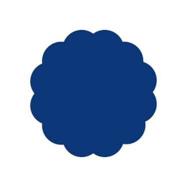 Imagem de Fundo para Docinhos Azul Escuro Chapado - 9cm - Curifest