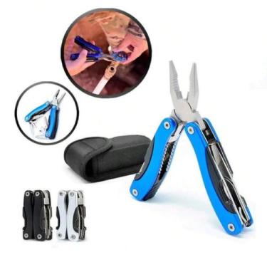Imagem de Alicate Mini Canivete Suíço Multiuso Aço Inox Militar Tático - LUALKI 