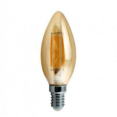 Imagem de Lampada Filamento LED Vela E14 4W Vintage Retro Industrial Design Fila