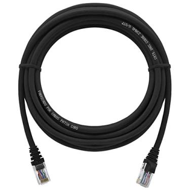 Imagem de Cabo de rede 6 Metros Patch Cord Cat6 100% Cobre Preto 6m - CPC