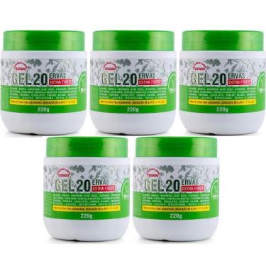 Imagem de Atacado Revenda 5 Gel 20 Ervas Extra Forte Rhenuks 200g