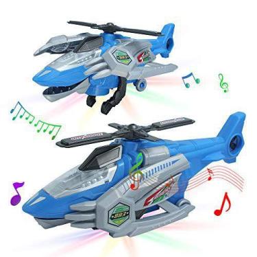 Imagem de Robo Brinquedo Dinossauro Helicóptero com luz e som - toys