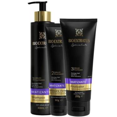 Imagem de Kit Bio Extratus Spécialiste Matizante Shampoo 300ml + Máscara Violeta