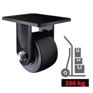Imagem de Rodizio industrial base fixa 50 mm Roda nylon para 350 kg - Top Opções