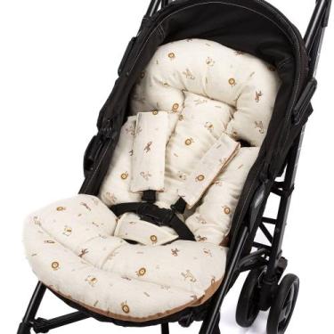 Imagem de Capa colchão para carrinho fofinho - Dolce Affetto, leão caramelo