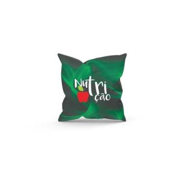 Imagem de Almofada Decorativa Cheia c/ Zíper 25x25 Nutrição - Deluzz