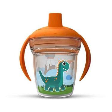 Imagem de Copo Infantil De Transição Dinossauros 170 Ml Antivazamento - Oca Vari