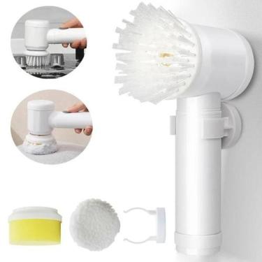 Imagem de Escova Elétrica Usb 5 Em 1 Para Limpeza De Fogão E Banheiro - Bc Bora 
