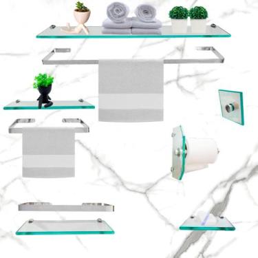 Imagem de Kit De Acessórios Para Banheiro Perola C Fenda - Vsa, Incolor