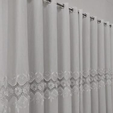 Imagem de Cortina Gripir Com Microfibra Para Quarto Bastão 6,00x2,50 - Salvatex 