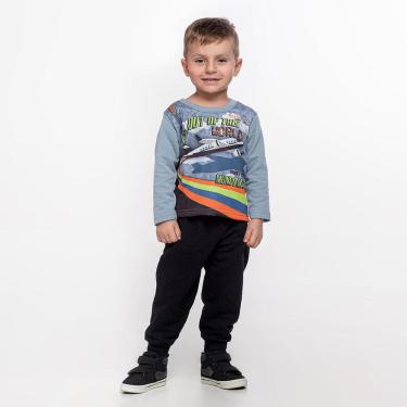 Imagem de Conjunto Moletom Bebê Menino Avião