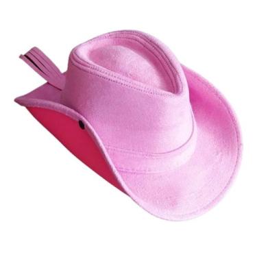 Imagem de Chapeu Cowboy Feminino Adulto Boiadeira Country Festa Peão Rodeio Fest