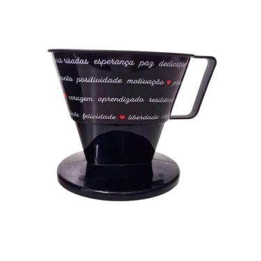 Imagem de Suporte Coador Filtro Papel 103 Coado Garrafa Térmica Com Alça Decorad