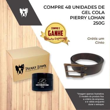Imagem de Kit 48 Gel Cola Pierry Lohan 250g e um Cinto Masc Grátis