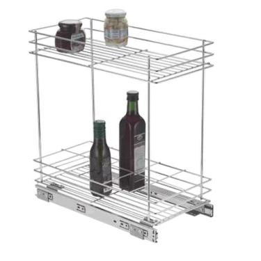 Imagem de Porta Condimentos Deslizante Inox Embutido Schmitt 45x23x48