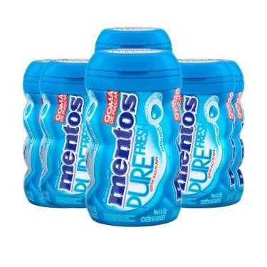 Imagem de Mentos Potão Pure Fresh Mint Zero Açúcar contendo 6 frascos de 92g cad
