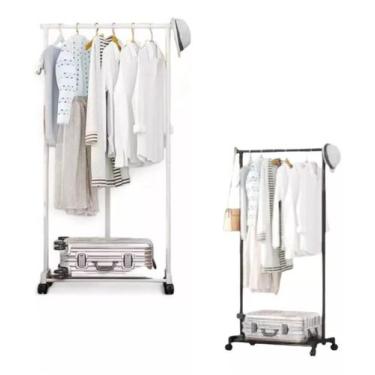 Imagem de Arara de Multiuso para Roupas com Prateleira Sortido - TOP RIO