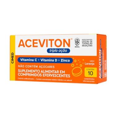 Imagem de Aceviton Tripla Ação Vitamina C, D e Zinco 10 comprimidos Efervescentes