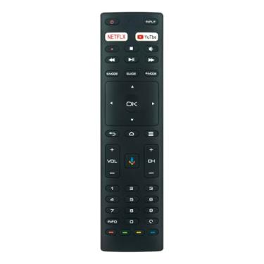 Imagem de RM-C3363 Controle remoto de voz substituído adequado para JVC/Konka U5 Q7 Series 4K Ultra HD Android TV RC-N2409 RM-C3329 RM-C3369 LT-32KB208 65U55A 50Q75A 55U55A 32H31A 75U5U5A 5A 43U. 55A 50U55A