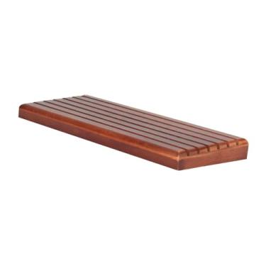 Imagem de Ｂｅｓｇａ Prateleira de exibição de medalha, para colecionadores, 6 fileiras, marrom, para mesa, presente para pais, moeda e suporte de medalha