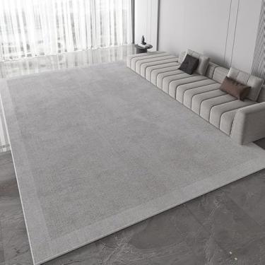 Imagem de Tapete cinza claro, luxuoso, com listras geométricas, para sala de estar, tapetes decorativos de tamanho grande, confortáveis, fáceis de limpar, para quarto, AX011, A, 200X300cm