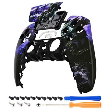 Imagem de eXtremeRate Chaos Knight Capa frontal para touchpad compatível com controle ps5 BDM-010 BDM-020 BDM-030, capa de reposição personalizada para touchpad compatível com controle ps5