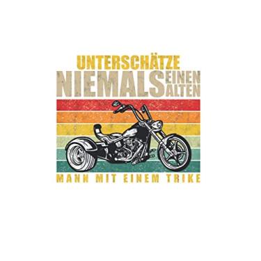 Imagem de Trikefahrer Notizbuch: Trike Alter Mann Rentner Spruch Biker Triker Trikefahrer / 6x9 Zoll / 120 linierte Seiten