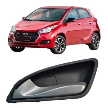 Imagem de Macaneta Interna HB20 HB20S 09/2012 Ate 09/2019 LE puxador cor prata referencia 826204F000