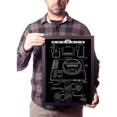 Imagem de Quadro Arte Mega Drive Retro Game Sega Gênesis