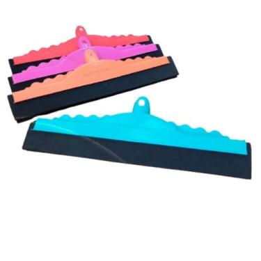 Imagem de Kit 3 unids Rodo Duplo Plástico de 30cm Com Cabo Resistente Com Garras para Segurar Melhor o Pano