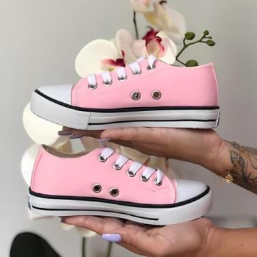 Imagem de Tênis Infantil Feminino Menina Confortável Colegial Escolar Dia a dia 