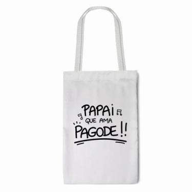 Imagem de Ecobag Branca Personalizada Pequena Com Alça 20x30cm - I Love Be Nerd