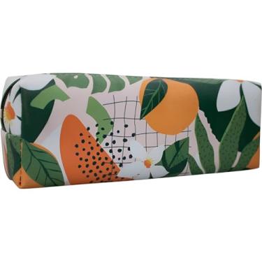 Imagem de Estojo Escolar Ideal Para Escola e Trabalho Com Zíper 22cm Masculino Feminino De Criança Adulto Estampas Tucano Banana Flores Frutas (Frutas)
