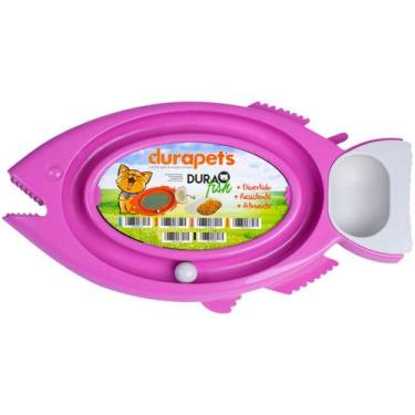 Imagem de Brinquedo Arranhador Para Gatos C/ Bola e Comedouro DuraFish - Durapet